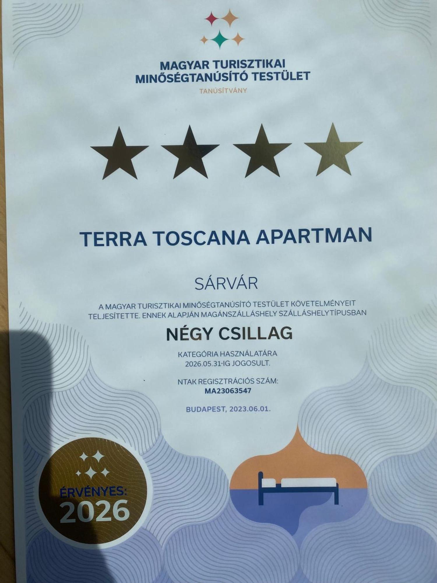 Terra Toscana Apartman Sárvár Exteriér fotografie